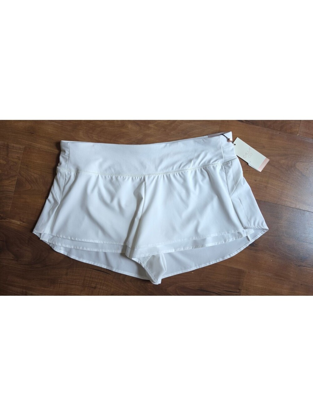 NWT CALIA by Carrie Underwood Kick It Up Performance Shorts–Pure Wh, Sz XL,310